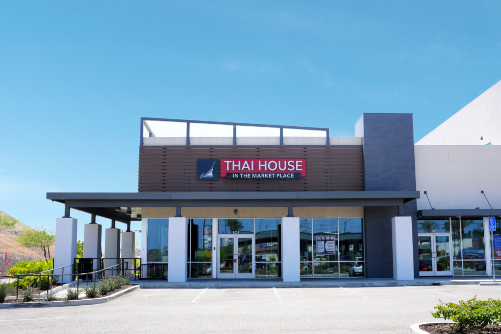 Thai House Monterey Park Market Place restaurant interior decoration